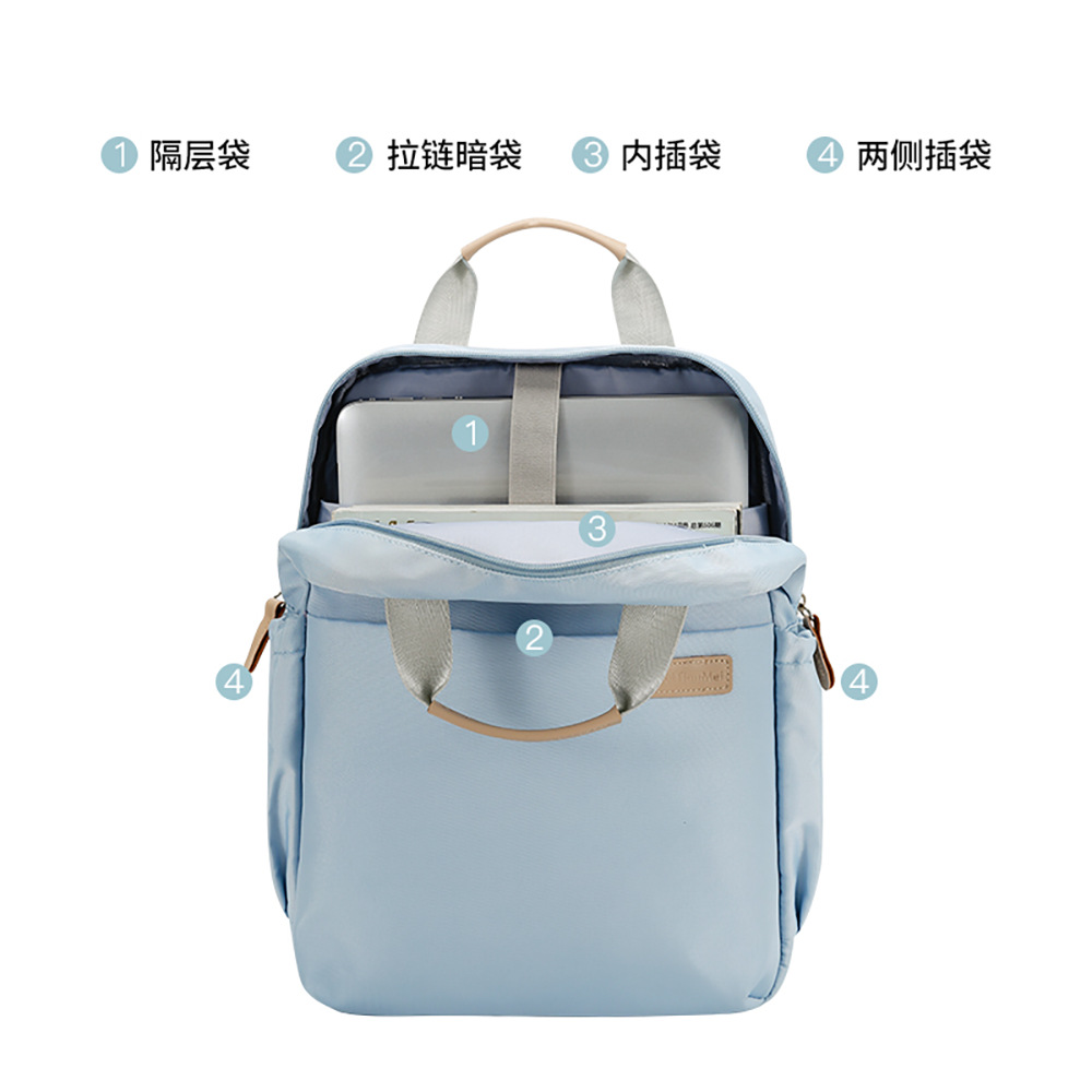 Picture of Wholesale Korean Version Versatile Fashionable and Durable Girls Casual Backpack Student 15inch Computer Bag Printable Logo