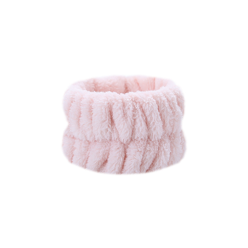 Picture of Cross-border plush face-washing wrist strap moisture-proof cuff women's waterproof wristband sports bracelet Europe and the United States solid color hair band wholesale