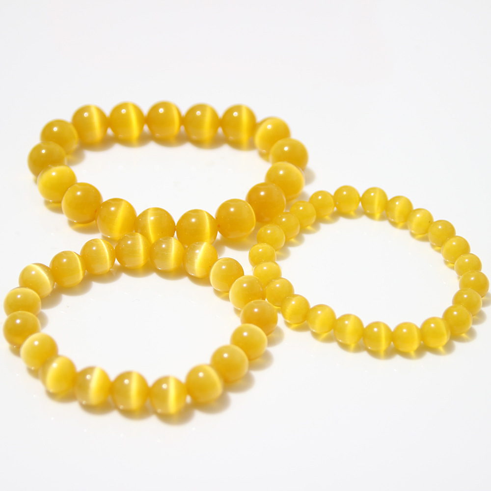 Picture of Zhou Lianfa 32 Color Amazon Crystal Agate Tiger Eye Bracelet Fashion Simple Single Circle Round Bead Cross-border Bracelet Batch