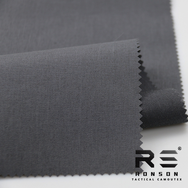 Rongsheng 500D Polyester Wolf Gray Cordura Waterproof Pu Coated Outdoor Fabric for Bags, Waterproof and Tear-Resistant