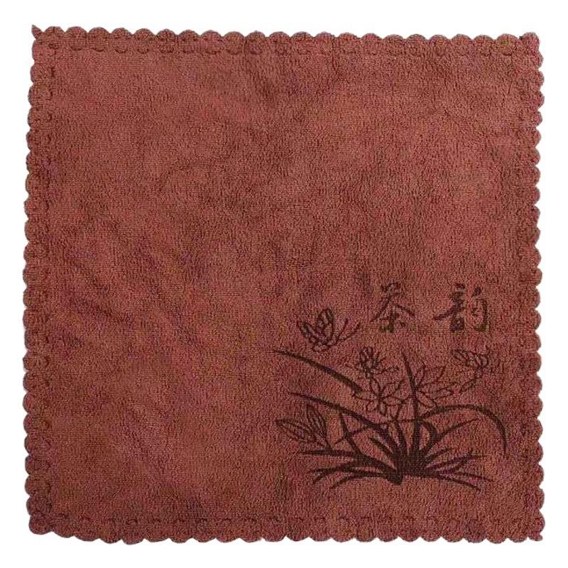 Tea Towel Thickened Absorbent Tea Towel Tea Table Rag Small Square Towel Kung Fu Tea Mat Pot Towel Independent Packaging Fixed Logo