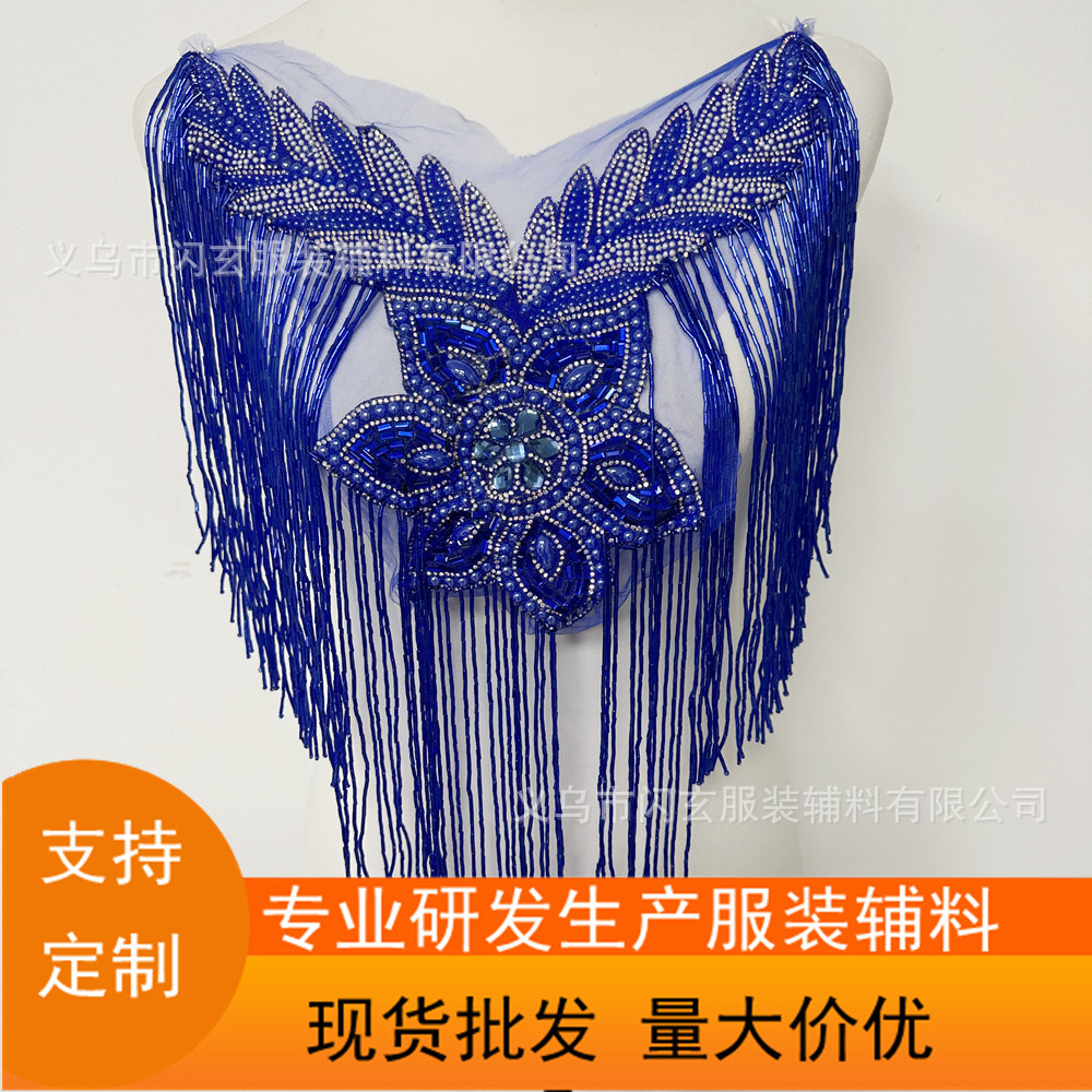 Handmade Tassel Collar Shawl White Double-sided Shawl Loop Round Collar Shawl