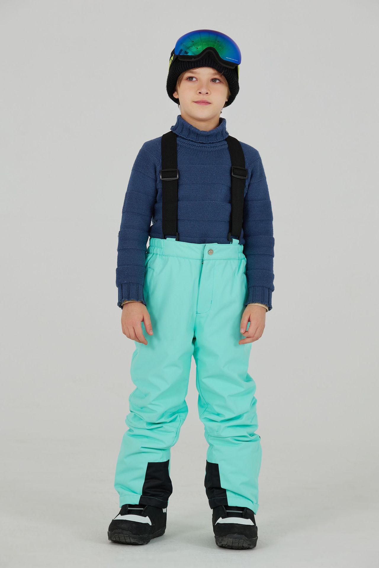 Picture of Children's Ski Pants, Single Board and Double Board, Loose, Large, Windproof, Waterproof, Warm, Ski and Mountaineering