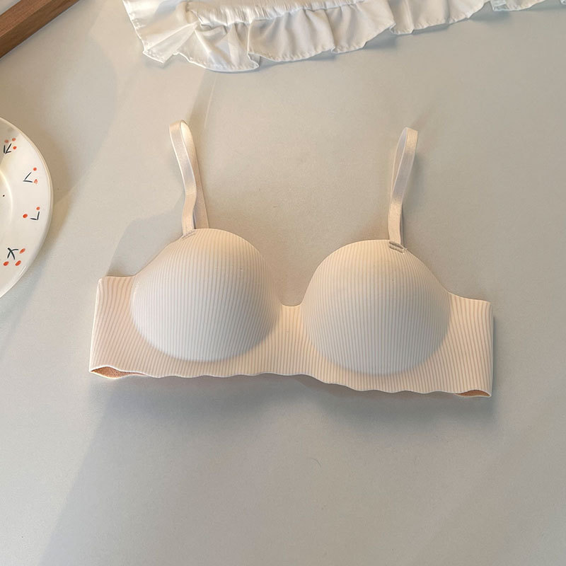 Picture of Small Breast Push-Up and Enlarged Breasts, Seamless One-Piece Cocktail Bra for Women Without Wires, Summer Thin Breast-Retracting Bra