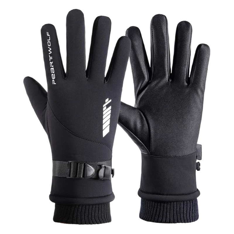 Warm Gloves Men's Outdoor Touch Screen Winter New Style Ski Gloves Wind-proof Water-splashing Anti-slip Cross-border Riding Gloves
