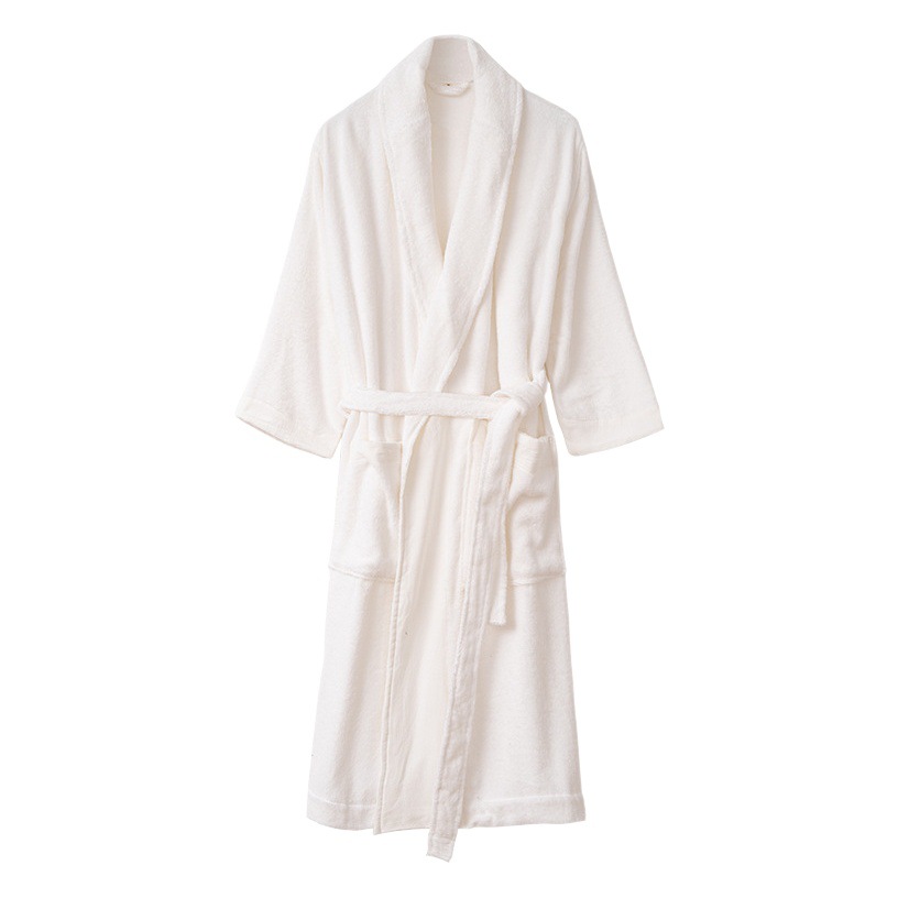Four-Season Plus-Size Adult Cotton Bathrobe, Bathrobe, Loungewear, Sleepwear, Warm Couple's Home Absorbent Couple's Homewear
