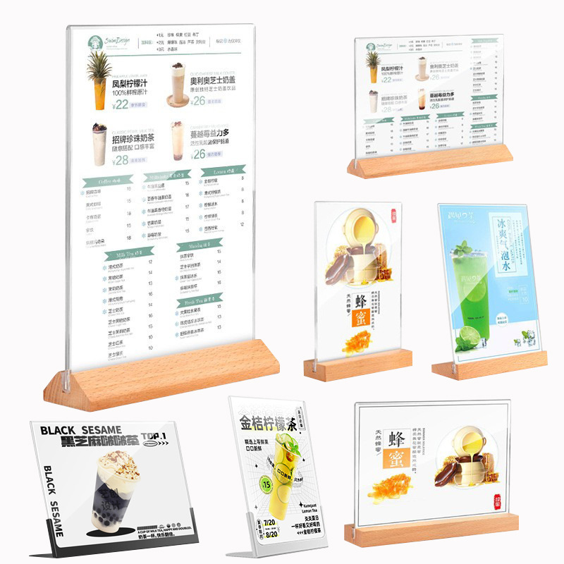 A4 Acrylic Table Card Display Stand Table Sign Table Card Stand A6 Display Card Menu Card A5 Acrylic Menu Card Table Card