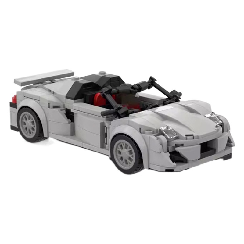 MOC compatible with Lego building blocks Porsche 918 Spyder assembled boy speed8 grid car model boy