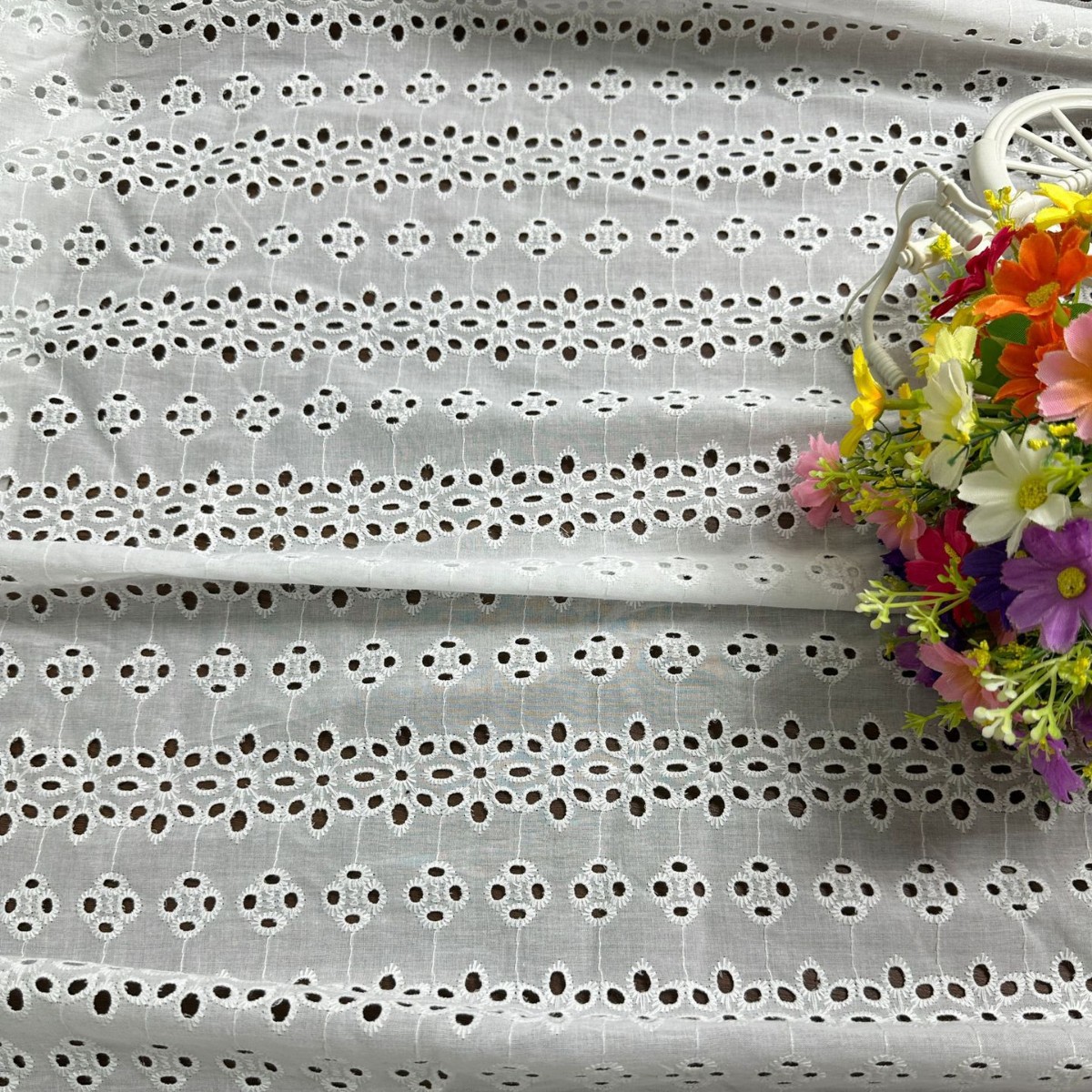 Picture of 300 cotton embroidery fabric 9088 cotton embroidery cloth cotton cotton thread embroidery perforated cotton embroidery cloth cotton
