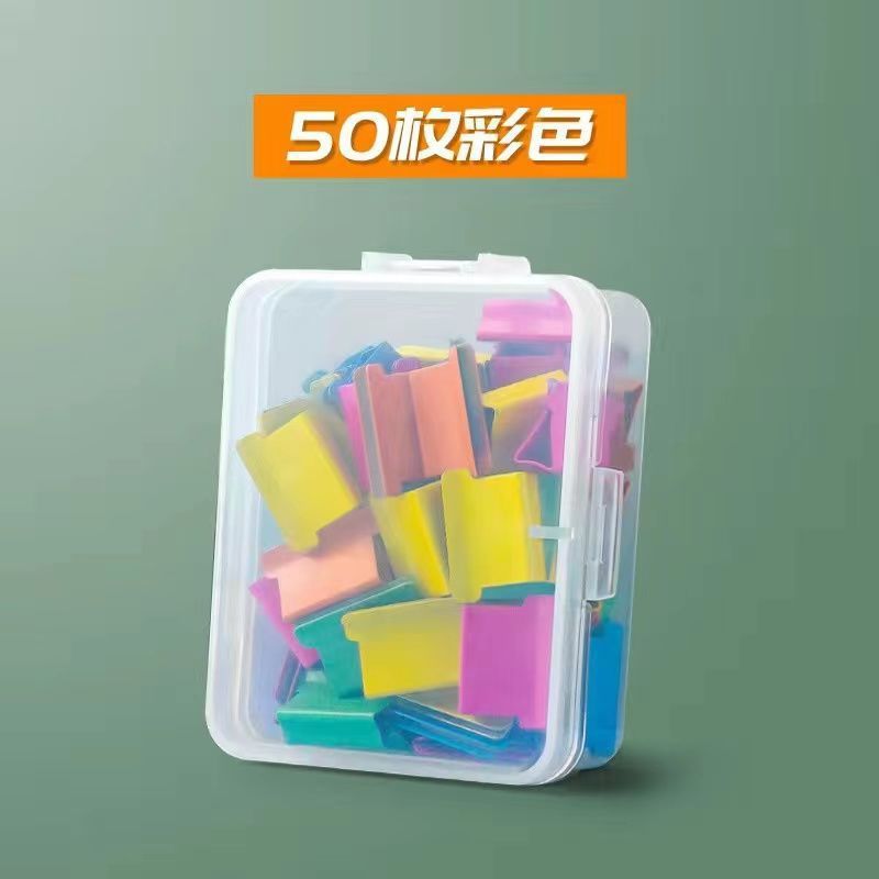 Picture of Clip Pusher Supplementary Clip Transparent Metal Clip Punch-Free File Small Clip Binding Clip Test Paper Clip Pusher Spare Clip