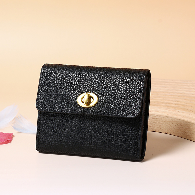 Picture of New Ins Retro Small Wallet Soft Leather Thin Simple Compact Women's High-End Multi-Card Slot Card Holder Coin Purse