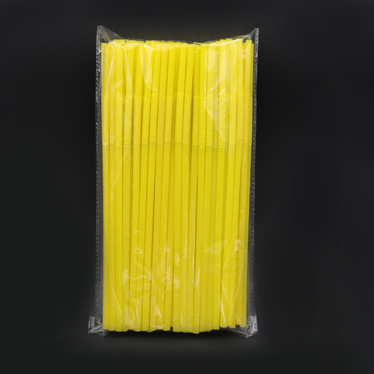Picture of Seconds Amoy color art straw 8 color clear 100 PCs/pack disposable plastic creative bendable straw 6*260mm