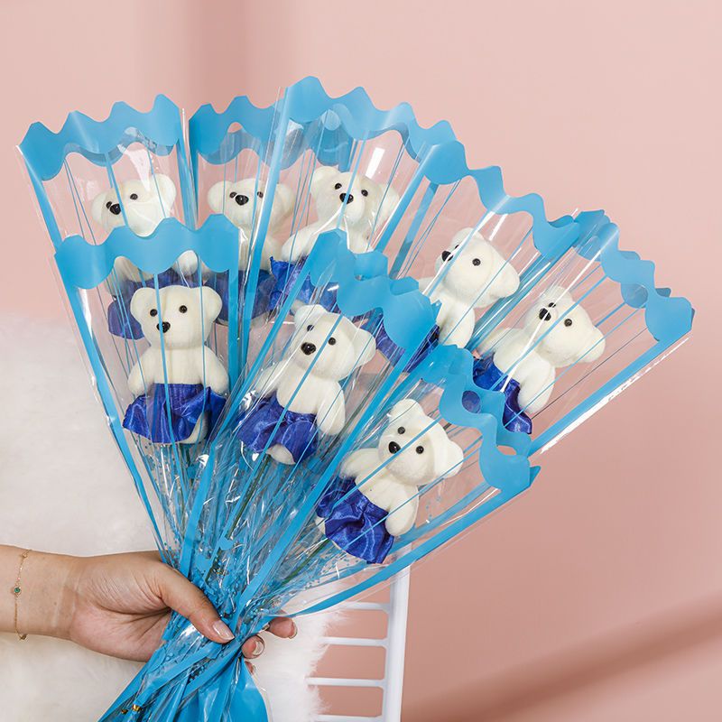 Picture of Valentine's Day to Send Teachers to School Season Gift Simulation Bear Soap Flower Rose Bouquet to Send Girlfriend to Push Gift
