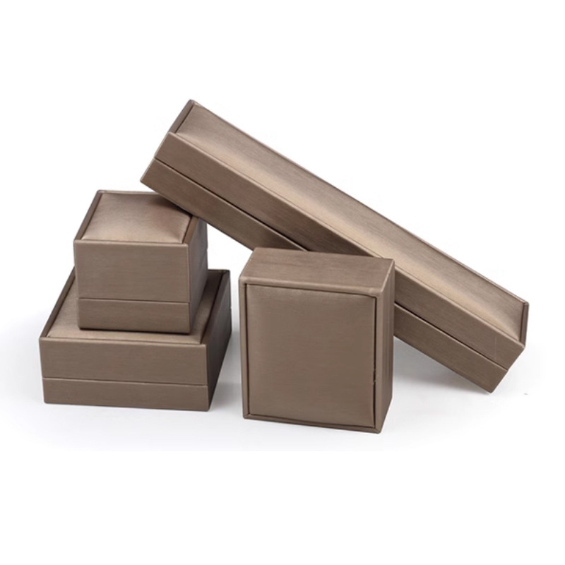 Ready Stock Wholesale Brushed Pu Leather Jewelry Box, Accessory Packaging Box, Necklace Box, Gift Packaging Box, Bracelet Box, Jewelry