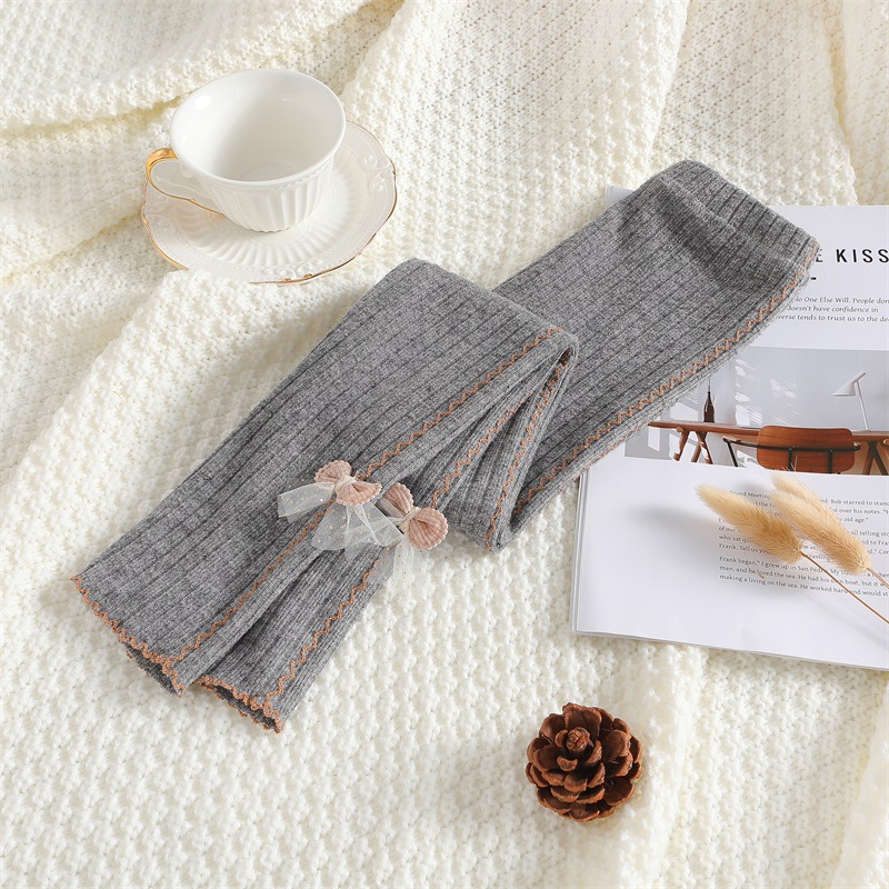 Picture of Girls' fleece-lined Leggings Small Children's Autumn and Winter Thickened One-piece Velvet Outer Wear Trousers Baby's Winter Warm Pants
