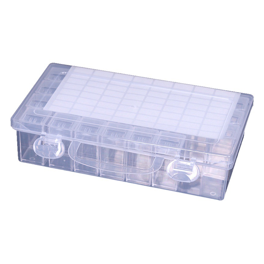 Picture of Factory direct 32 grid 64 grid storage box transparent plastic beads storage box parts nail Nail Box acrylic