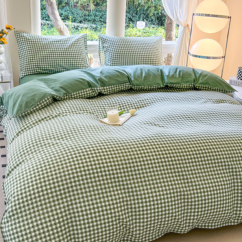 Picture of Small Fresh Summer Four-piece Bed Sheet Quilt Cover Single Student Dormitory Three-piece Cartoon Bedding