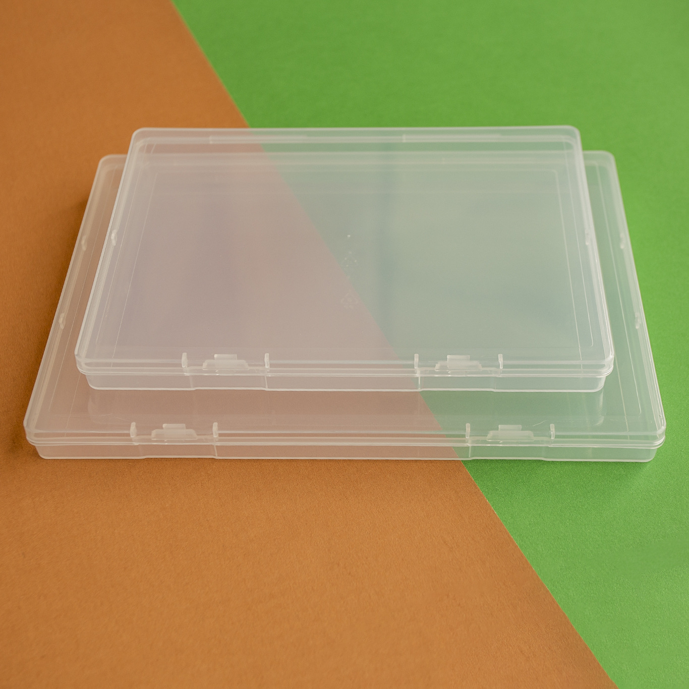 Picture of Foreign trade 1.8cm cross-border plastic packing box PP jewelry parts square box Amazon flat box transparent transparent rectangular