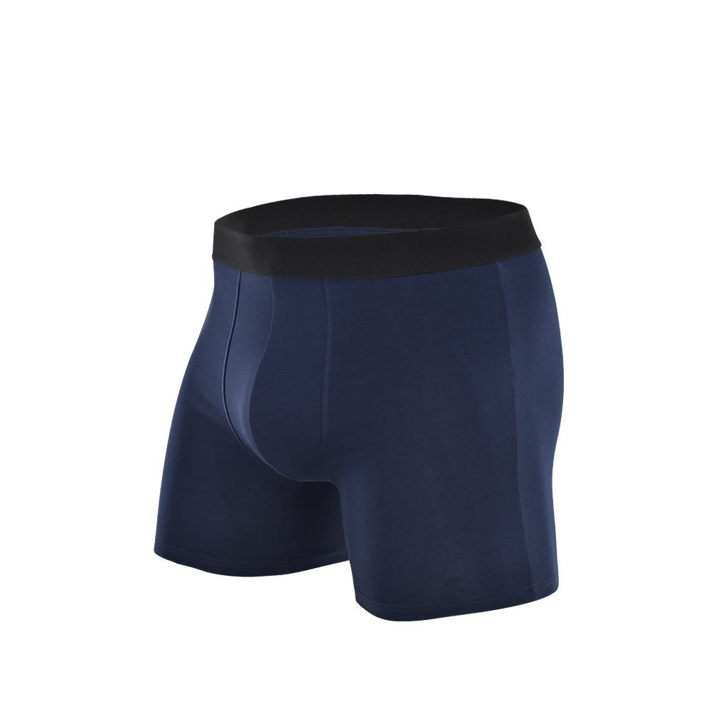 Picture of Pure Cotton Anti-Wear Leg Boxer Briefs American Trendy Underwear Amazon Cross-Border Wholesale Sports Long European and American Underwear for Men