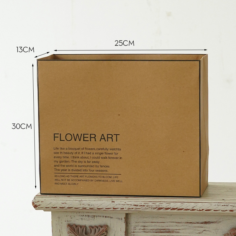 Picture of Net red Christmas chestnut birthday bear flower basket suit flower packaging materials DIY gift basket floral supplies
