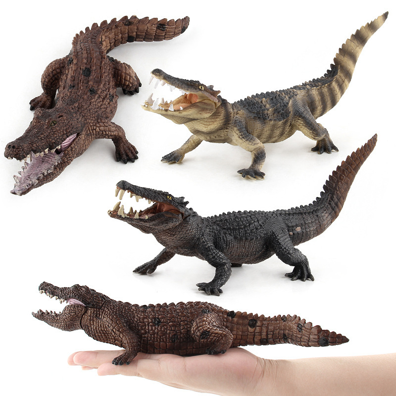Foreign trade simulation wild animal model large pvc crocodile realistic props static model ornaments toys