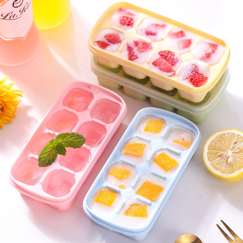 Picture of Summer home homemade silicone ice cube ice mold Ice Box mini simple soft bottom easy demoulding wholesale cross-border