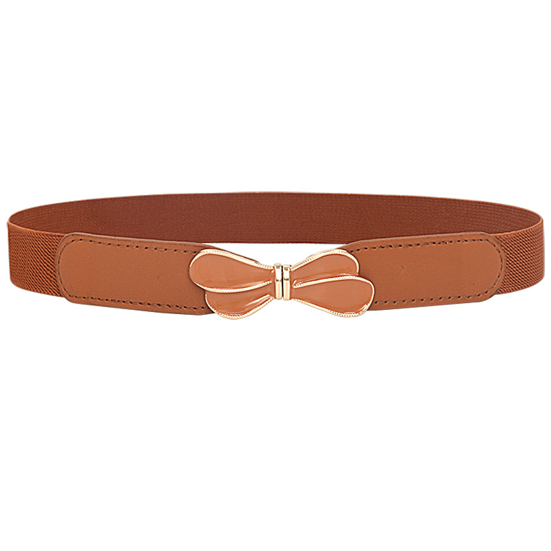Picture of Simple Fashion Elastic Buckle Women's Thin Belt Women's Skirt Decorative Belt Elastic Belt with Belt