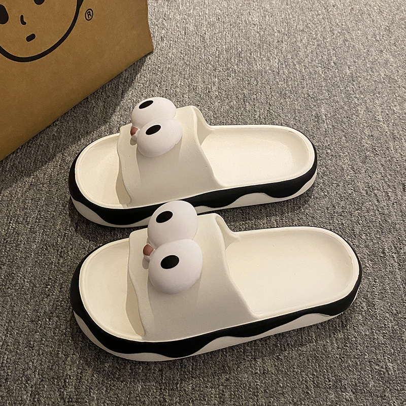 Eva Home Slippers for Women, Thick-Soled, Non-Slip, Height-Increasing, Soft-Soled, Suitable for Bathing, Outdoor, Open-Toe Sandals, Couple Style, Lightweight