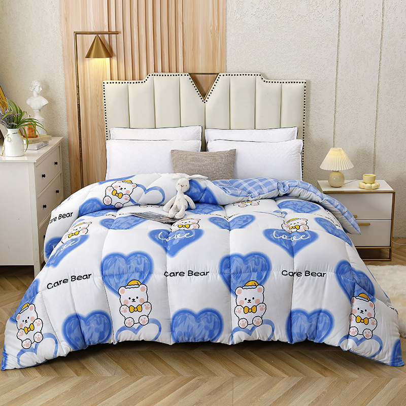 Picture of Winter Quilt Double Thickeneded Quilt Core Spring & Fall Quilt Student Dormitory Single Quilt Air-Conditioned Quilt Winter Quilt