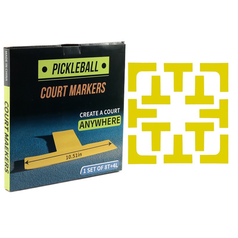 Sports Field Boundary Line Positioning Frame Pickleball Field Boundary Mark Set Training Auxiliary Accessories Marking Plate