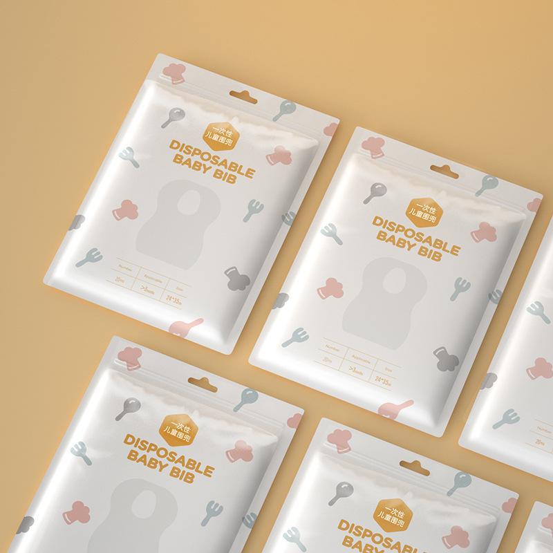 Picture of Children's Disposable Bib Baby Dinner Overalls Children's Feeding Bag Wash-free Waterproof Bib Slippery Towel Wholesale