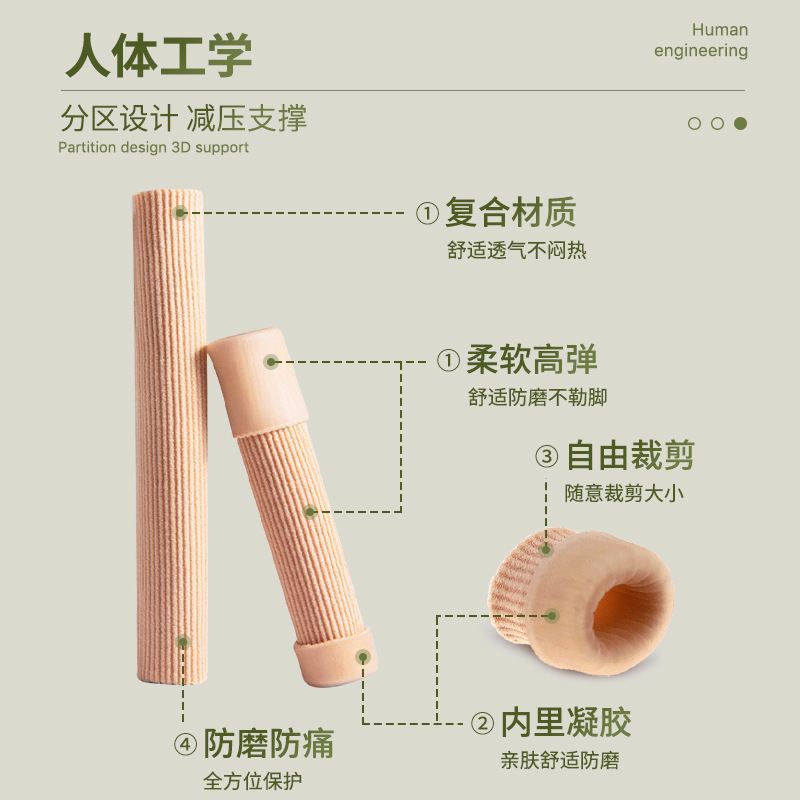 Picture of Cross-border fiber coagulation toe finger protection cover corns anti-wear high heels squeeze toe cover toe cover wholesale
