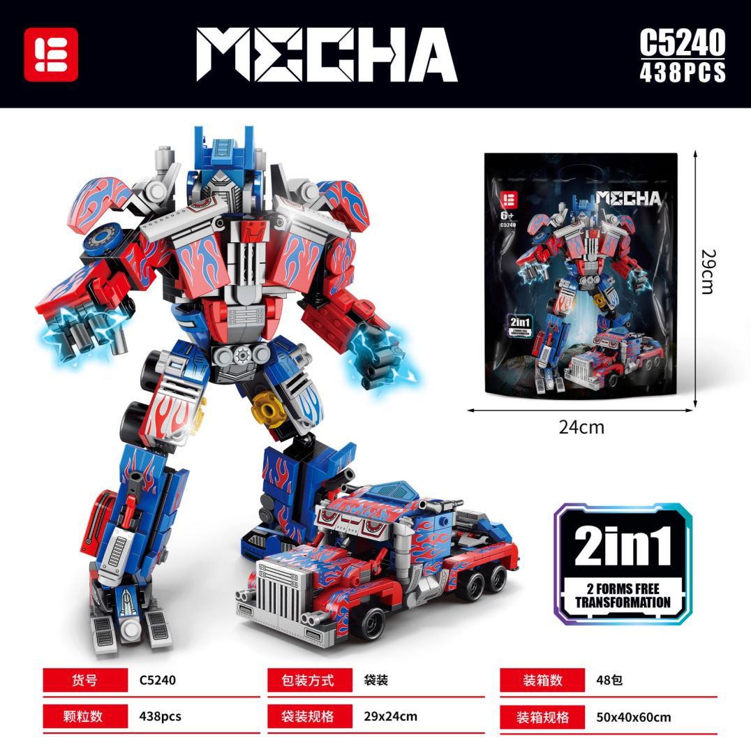 Picture of Wow, Custom Assembled Building Blocks Wasp Mecha 8847 Deformation Optimus Prime Gift Robot Children's Toys