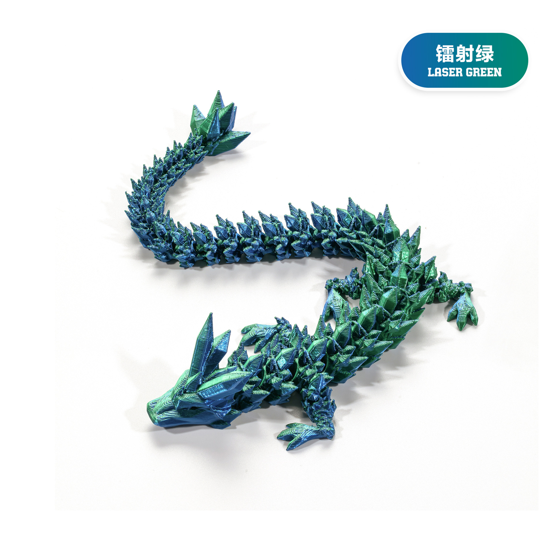 Picture of 3D printing cross-border hot selling ornaments joint movable Crystal Gem dragon ornaments hand-made suit dragon decoration