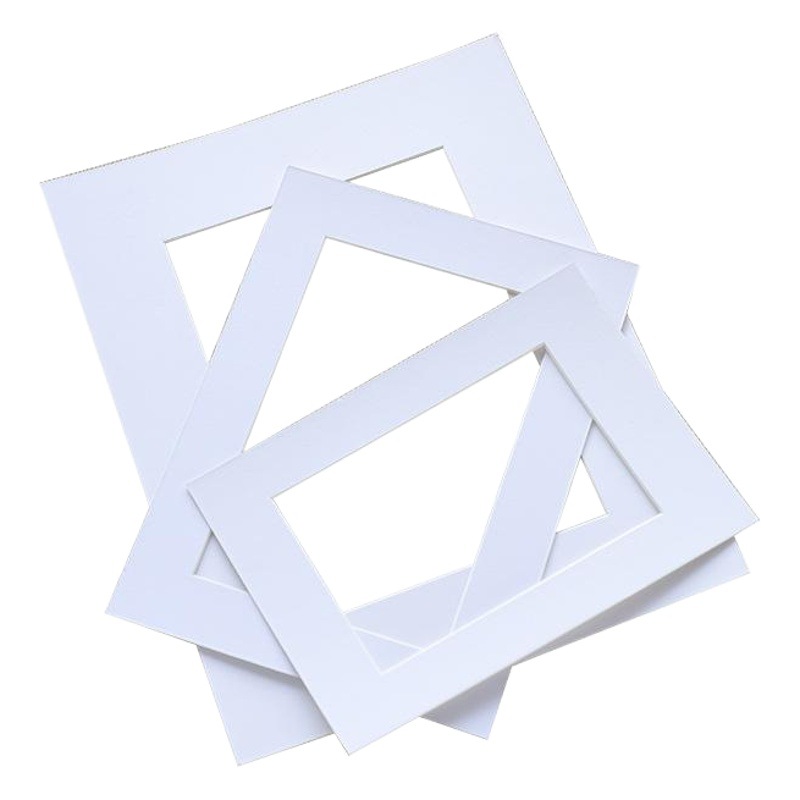 White Cardboard Photo Frame with Photo Wall Lining and Mounting 7 8 10 12 1618inch A4A34K8K Cardboard Set