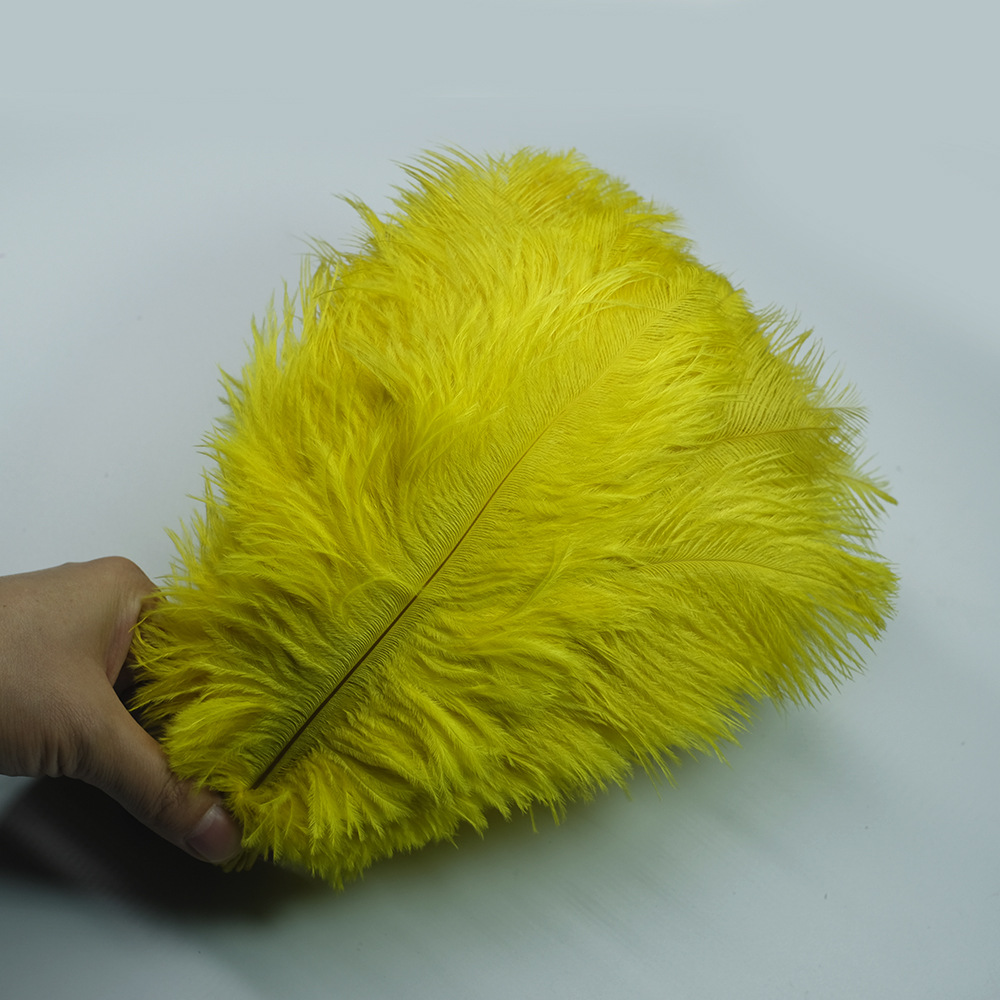 Picture of Color in stock 20-25cm ostrich feather flower home flower arrangement wedding decoration accessories ostrich feather wholesale