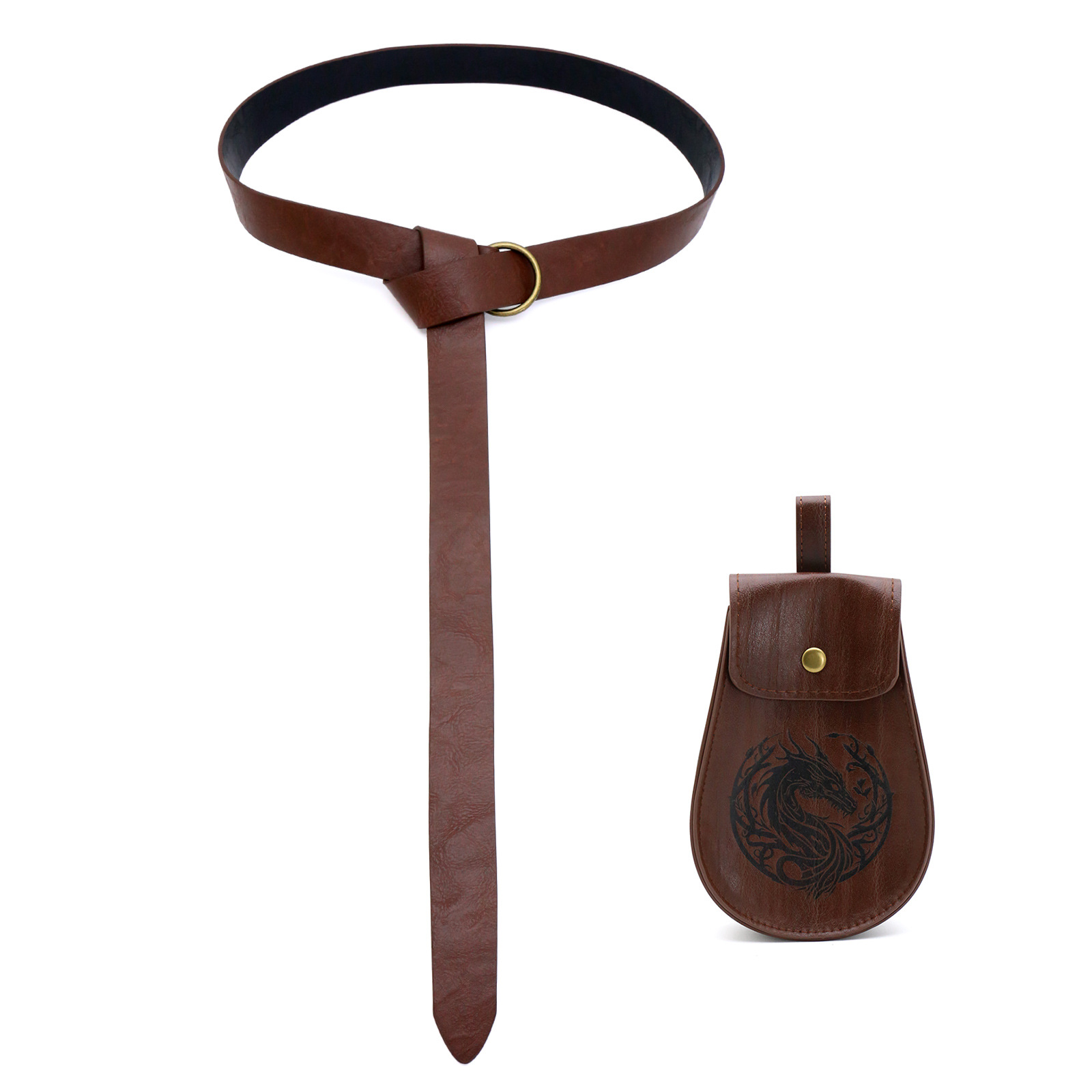 Picture of Cross Border Medieval Viking Renaissance Belt Retro Wrist Bracer Halloween cosplay Dress Up Waist Bag