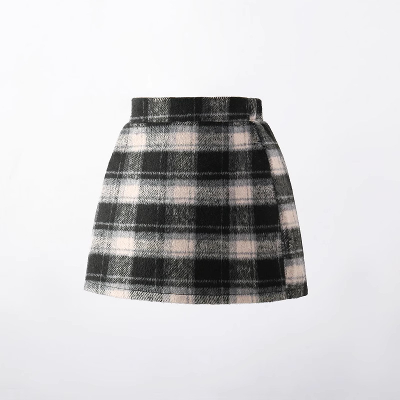 Picture of New Spring Autumn and Winter Girls Red Wool Skirt French High Waist Slimming Western Style All-match Children's A- line Skirt 6