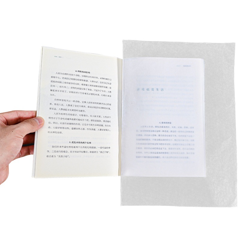 Oil wax paper 21g semi-transparent wax paper pear paper copy paper clothing wrapping paper LOGO printing can be cut wholesale