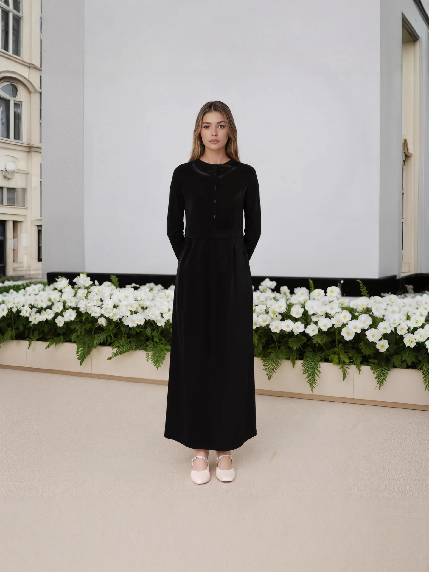 2025 Aliexpress New Women's Clothing Skirt Set Single-Breasted Top + Suspender Long Skirt Elegant and Intellectual Style Skirt Set