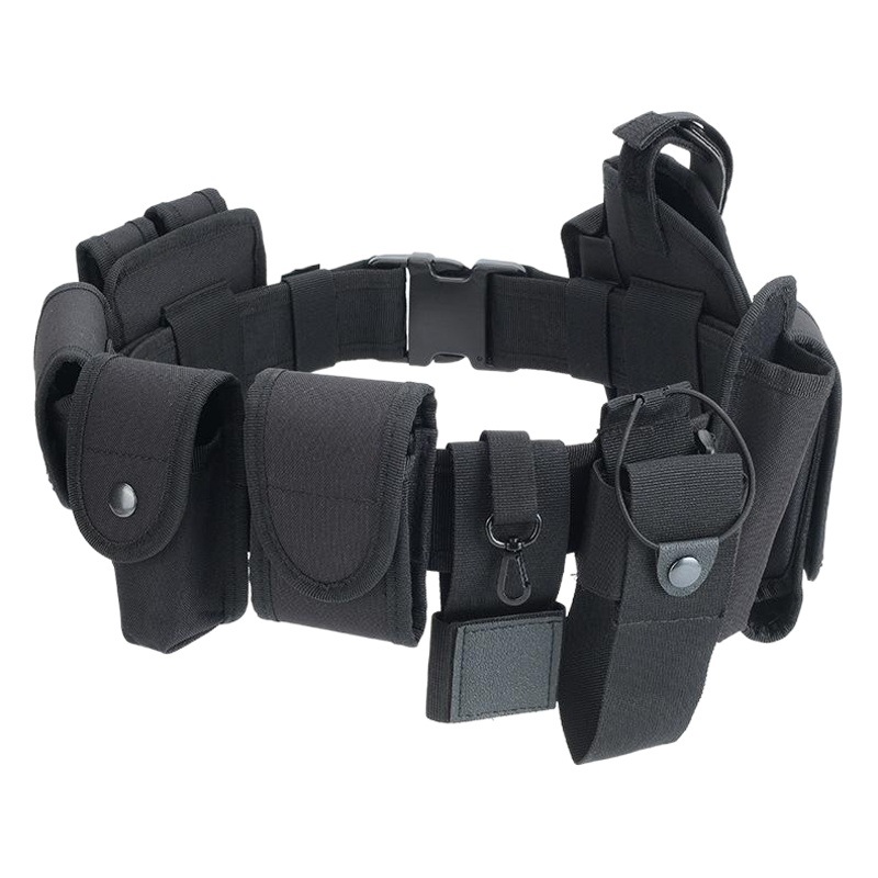 Tactical Waist Seal Belt Training Duty Security Equipment Ten-Piece Set Accessories Waist Bag Multifunctional Nylon Waterproof Waist Bag