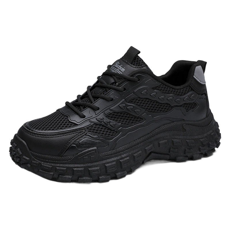 Live Cross-border Men's Shoes 2025 New Black Sports Leisure Work Waterproof Non-slip Wear-resistant Labor Protection