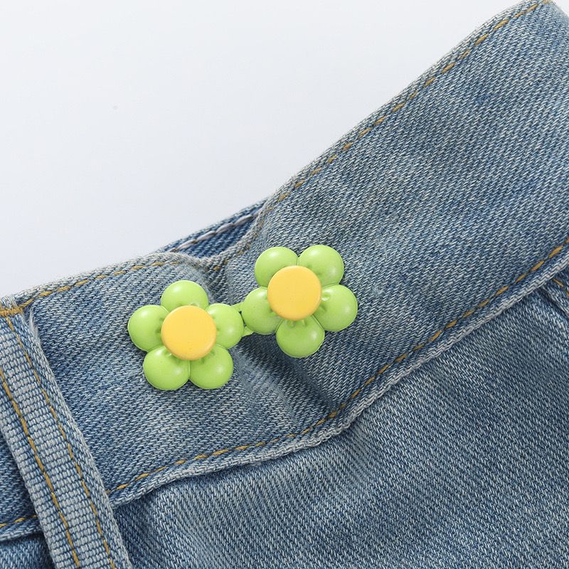 Picture of Chinese Knot Waist Buckle Pair Buckle Flat Bottom Removable Nail-free Seam-free Button Girl's Trouser Skirt Waist Size Change Artifact