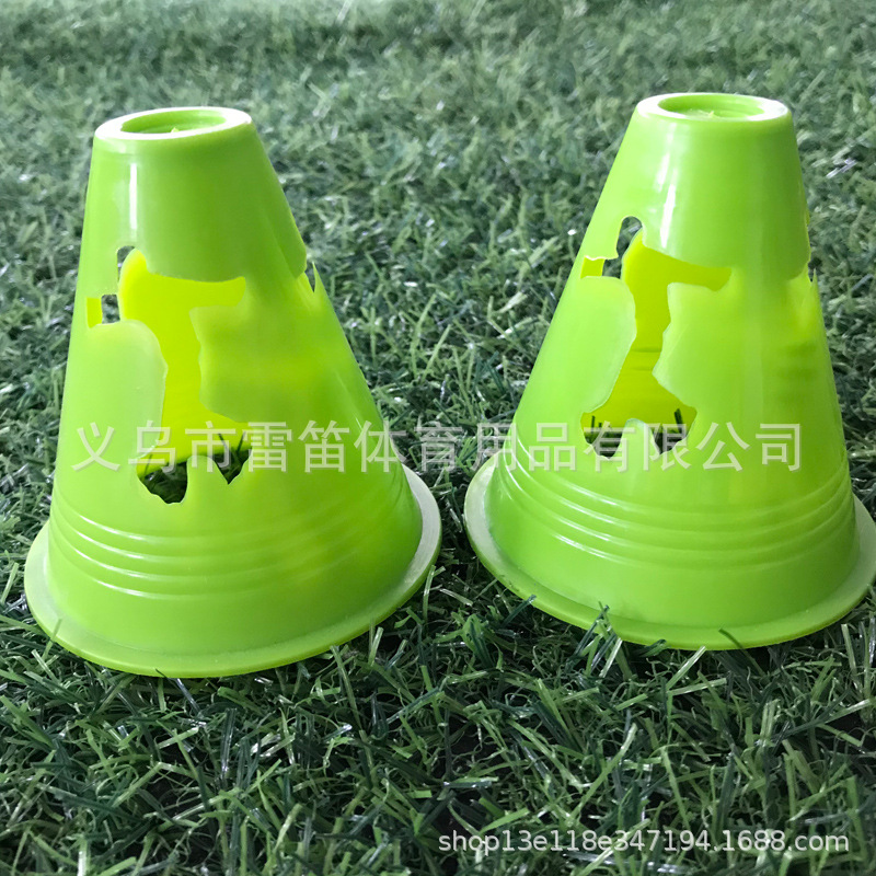Picture of 8cm high flat flower humanoid pile roller slide pile logo bucket obstacle corner foot pile roller skates barricade wholesale