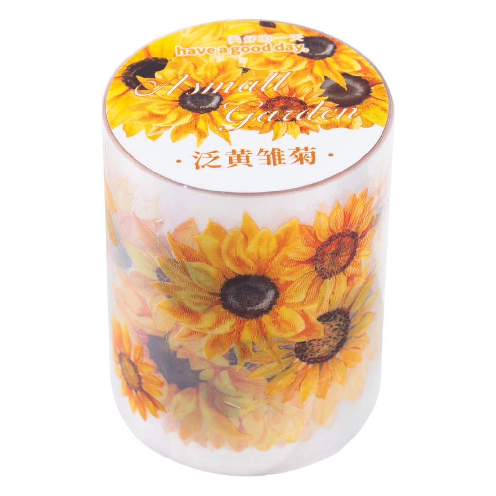 Beautiful day tape small garden series INS flower hand account DIY decorative loop stickers 6