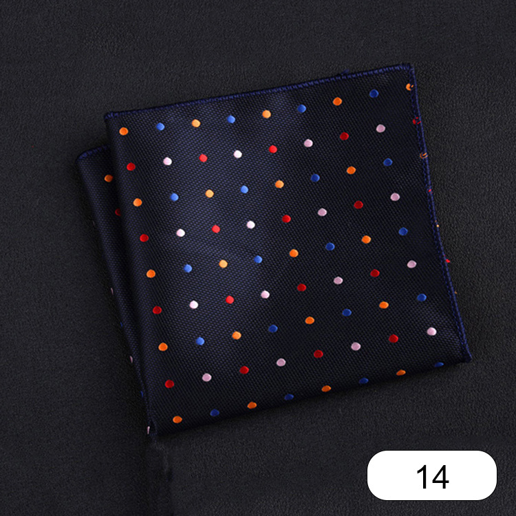 Picture of Men's suit small square scarf factory wholesale fashion polyester fashion accessories vintage embroidery pattern pocket towel men's clothing