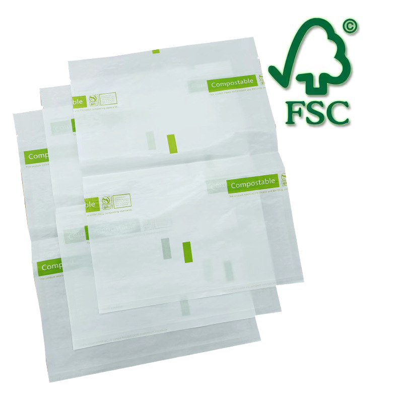 Recyclable and degradable non-woven paper bag manufacturers viscose fiber spunlace flat glassin paper packaging bag