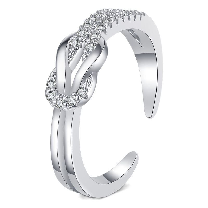 Cross-border Amazon Japan and South Korea Open Ring Women's Ins Finger Ring Niche Design S Trendy Fashion Simple Personality Ring