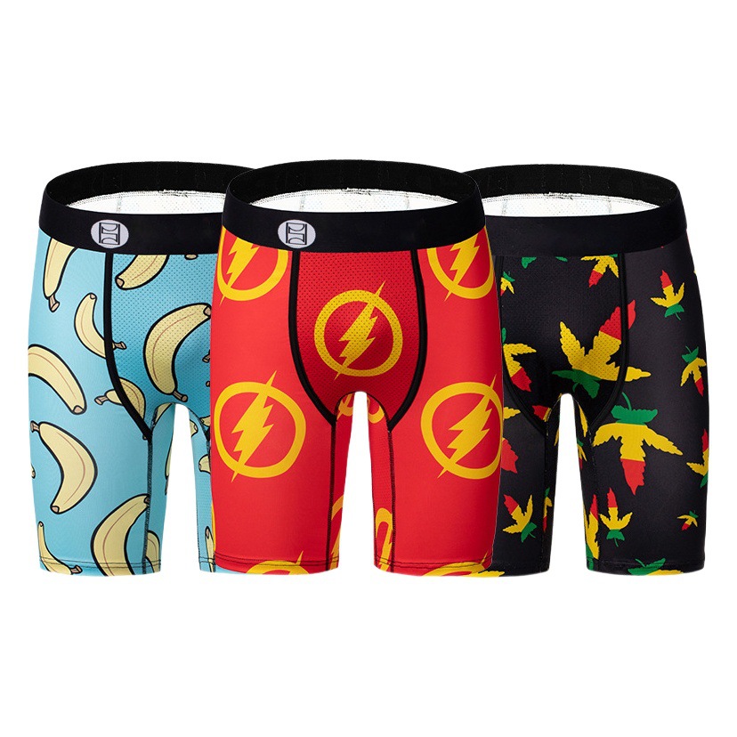 New Trendyy Men's Underwear Wholesale Youth Boxer Extended Sports Underwear Antibacterial Crotch Men's Shorts