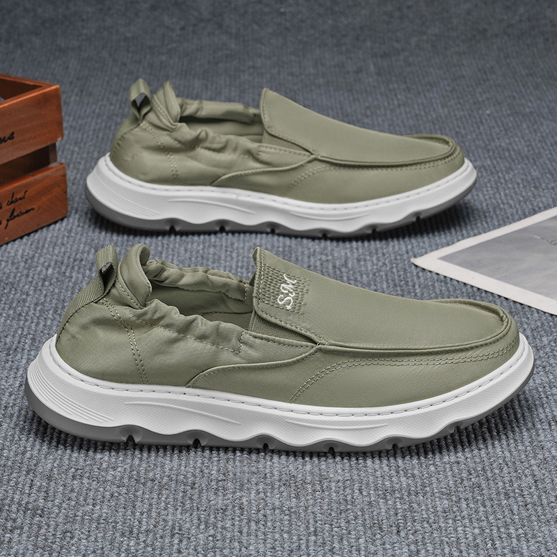 Umbrella Cloth Men's Shoes Summer New Popular Style Lazy Slip-On Sports and Leisure Sneakers Old Beijing Cloth Shoes